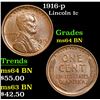 Image 1 : 1916-p Lincoln Cent 1c Grades Choice Unc BN