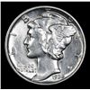 Image 2 : 1935-p Mercury Dime 10c Grades Select Unc