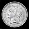 Image 2 : 1868 . . Three Cent Copper Nickel 3cn Grades Select+ Unc