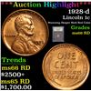 Image 1 : ***Auction Highlight*** 1928-d Lincoln Cent 1c Graded GEM+ Unc RD By USCG (fc)