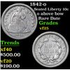 Image 1 : 1842-o Seated Liberty Dime 10c Grades vf+