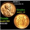 Image 1 : 1936-s Lincoln Cent 1c Grades Choice+ Unc RD