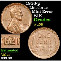 1956-p Lincoln Cent 1c Grades Choice AU/BU Slider