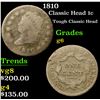 Image 1 : 1810 Classic Head Large Cent 1c Grades g+