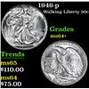 Image 1 : 1946-p . . Walking Liberty Half Dollar 50c Grades Choice+ Unc