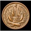 Image 3 : 1863 Crossed Cannons Civil War Token 1c Grades Select AU