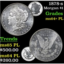 1878-s Morgan Dollar $1 Grades Choice Unc+ PL