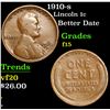 Image 1 : 1910-s Lincoln Cent 1c Grades f+