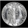 Image 3 : 1938-p Mercury Dime 10c Grades GEM+ Unc