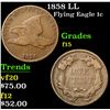 Image 1 : 1858 LL Flying Eagle Cent 1c Grades f+