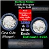 Image 1 : Buffalo Nickel Shotgun Roll in Old Bank Style Wrapper 1926 & d Mint Ends (fc)