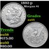 Image 1 : 1892-p Morgan Dollar $1 Grades Choice AU