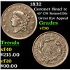 Image 1 : 1832 Coronet Head Large Cent 1c Grades vf++