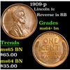 Image 1 : 1909-p Lincoln Cent 1c Grades Choice+ Unc BN