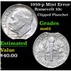 Image 1 : 1959-p Mint Error Roosevelt Dime 10c Grades Select Unc