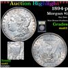 Image 1 : ***Auction Highlight*** 1894-p Morgan Dollar $1 Graded Select Unc By USCG (fc)