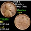 Image 1 : 1914-d Lincoln Cent 1c Grades vg+