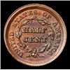Image 3 : ***Auction Highlight*** 1853 Braided Hair Half Cent 1/2c Graded Select+ Unc RB By USCG (fc)