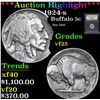 Image 1 : ***Auction Highlight*** 1924-s Buffalo Nickel 5c Graded vf+ By USCG (fc)