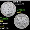 Image 1 : 1882-cc . . Morgan Dollar $1 Grades vg+