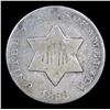 Image 2 : 1853 . . Three Cent Silver 3cs Grades vg+