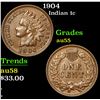 Image 1 : 1904 Indian Cent 1c Grades Choice AU