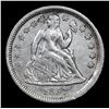 Image 2 : 1857-p . . Seated Liberty Dime 10c Grades xf+