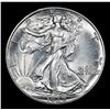 Image 2 : 1939-p . . Walking Liberty Half Dollar 50c Grades Choice+ Unc
