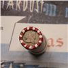 Image 3 : Mixed small cents 1c orig shotgun roll, 1858 Flying Eagle, 1897 Indian Cent other end