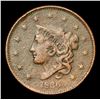 Image 2 : 1836 Coronet Head Large Cent 1c Grades vf details