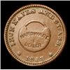 Image 2 : 1863 Jeff Miller Civil War Token 1c Grades Select AU