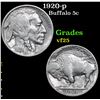 Image 1 : 1920-p Buffalo Nickel 5c Grades vf+