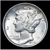 Image 2 : 1939-p Mercury Dime 10c Grades Choice AU/BU Slider