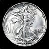 Image 2 : 1943-p Walking Liberty Half Dollar 50c Grades Choice AU/BU Slider