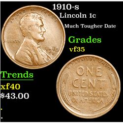 1910-s Lincoln Cent 1c Grades vf++