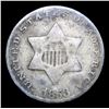 Image 2 : 1853 Three Cent Silver 3cs Grades vf++