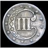 Image 3 : 1853 Three Cent Silver 3cs Grades vf++