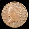 Image 2 : 1834 Classic Head half cent 1/2c Grades f, fine