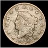 Image 2 : 1824 Coronet Head Large Cent 1c Grades vf+