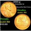 Image 1 : 1935-p Lincoln Cent 1c Grades Choice+ Unc RD