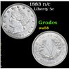 Image 1 : 1883 n/c Liberty Nickel 5c Grades Choice AU/BU Slider