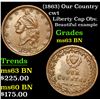Image 1 : (1863) Our Country Civil War Token 1c Grades Select Unc BN
