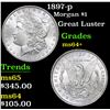 Image 1 : 1897-p Morgan Dollar $1 Grades Choice+ Unc