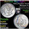 Image 1 : ***Auction Highlight*** 1890-p Rainbow Toned Morgan Dollar $1 Graded Choice+ Unc By USCG (fc)