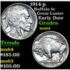 Image 1 : 1914-p Buffalo Nickel 5c Grades Choice Unc