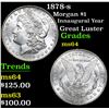 Image 1 : 1878-s Morgan Dollar $1 Grades Choice Unc