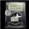 Image 2 : 2001-p Capitol Visitor Center Modern Commem Dollar $1 Graded GEM++ Proof Deep Cameo By USCG