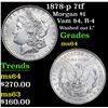 Image 1 : 1878-p 7tf Morgan Dollar $1 Grades Choice Unc