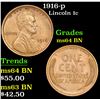 Image 1 : 1916-p Lincoln Cent 1c Grades Choice Unc BN