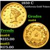Image 1 : 1859 C California Gold Token Grades Choice Unc